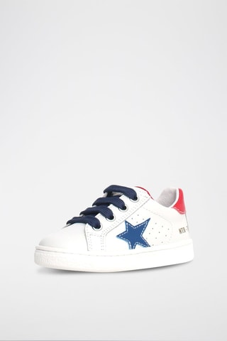 Zapatillas de piel bovina Pinn- Blanco