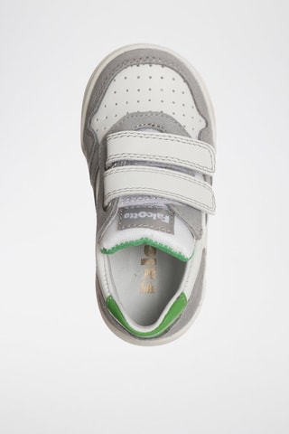 Zapatillas de piel Bounce - Blanco y gris