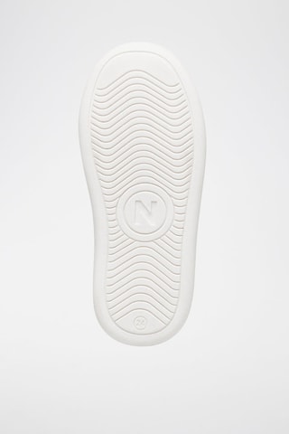 Zapatillas de piel Saevel - Blanco y dorado