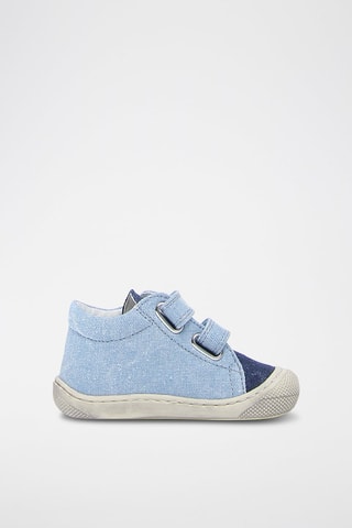 Zapatillas altas de nobuk - Azul