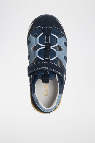 Zapatillas de piel - Azul marino