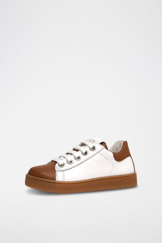 Baskets en cuir Blanc