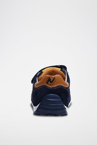 Baskets en cuir de veau Bleu marine