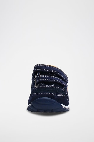 Baskets en cuir de veau Bleu marine