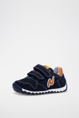 Baskets en cuir de veau Bleu marine