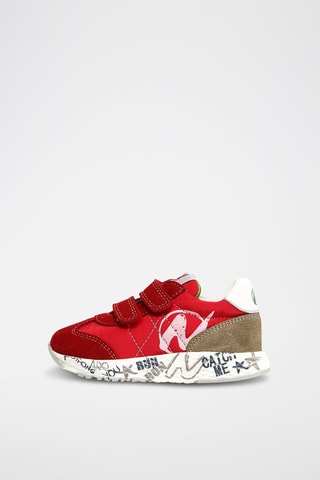 Zapatillas de piel - Rojo