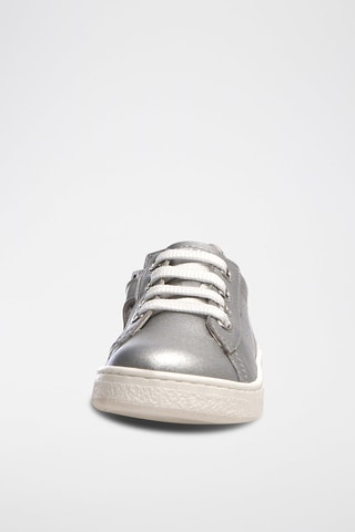 Zapatillas de piel - Plateado