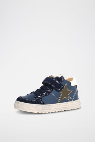 Zapatillas de piel Penshaw - Azul marino