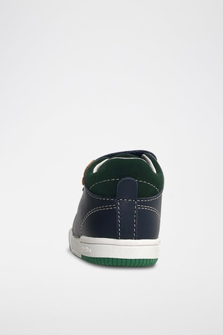 Zapatillas de piel - Azul marino