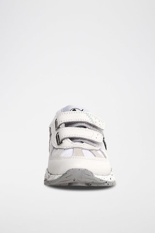 Zapatillas de piel - Blanco y negro