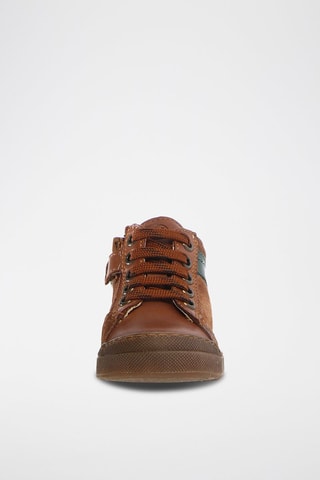 Zapatillas de piel Heist - Marrón y verde