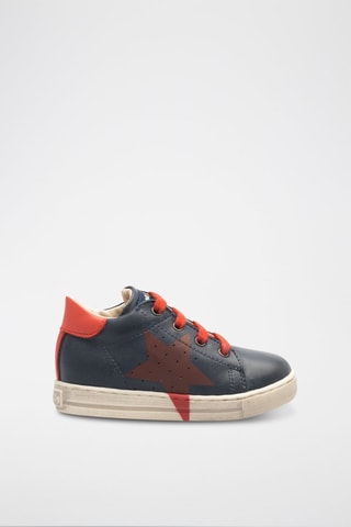 Zapatillas de piel napa - 
Azul