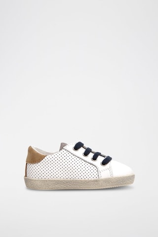 Zapatillas de piel - Blanco