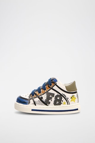 Zapatillas de piel - Blanco