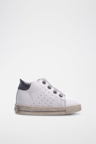 Zapatillas de piel - Blanco