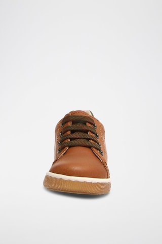 Zapatillas altas de piel Adam - Camel