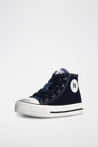 Zapatillas altas de piel Ylfas - Azul marino