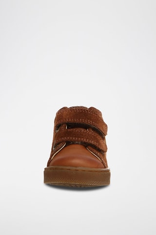 Zapatillas altas de piel Michael - Camel