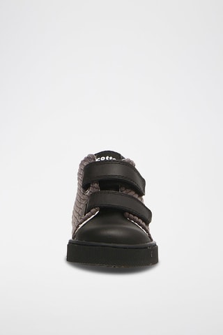 Zapatillas de piel Michael - Antracita y negro