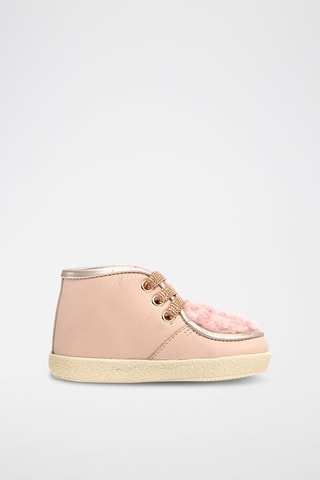 Zapatillas de piel napa Elchi - Rosa empolvado