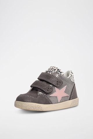 Zapatillas de nobuk Alnoite - Rosa y gris oscuro