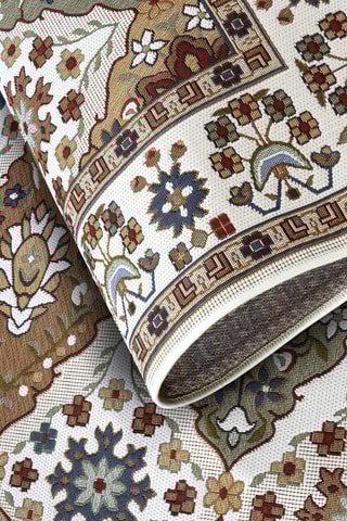 Alfombra - Blanco y rojo