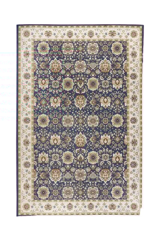 Alfombra - Azul pato y blanco - 160 x 235 cm