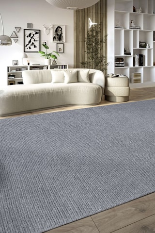 Alfombra de lana - Plateado