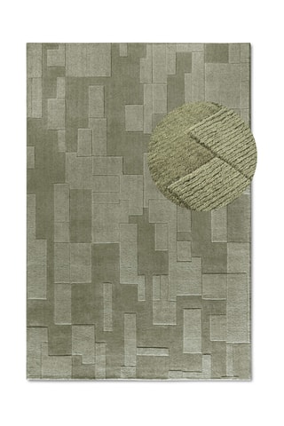 Alfombra de lana - Verde oscuro