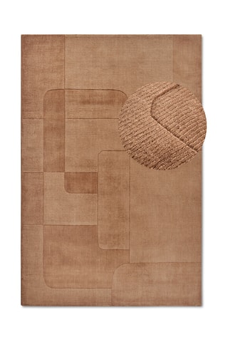 Alfombra de lana - Marrón