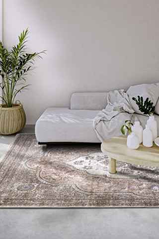 Alfombra - Rojo y beige