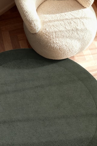 Alfombra de lana - Verde oscuro