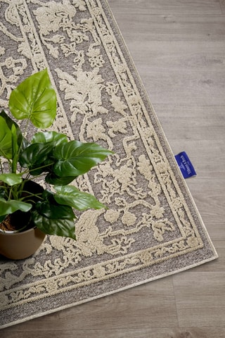 Alfombra - Gris oscuro y beige