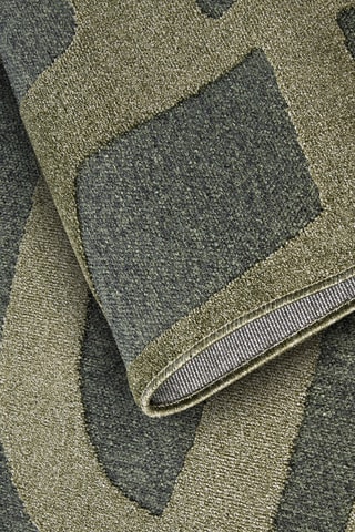 Alfombra - Verde oscuro y caqui