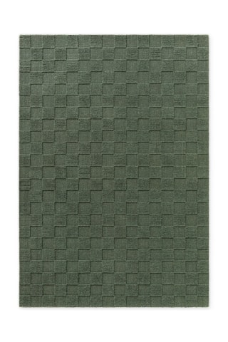 Alfombra de lana - Verde oscuro