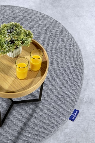 Alfombra de lana - Plateado