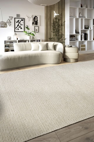 Alfombra de lana - Blanco