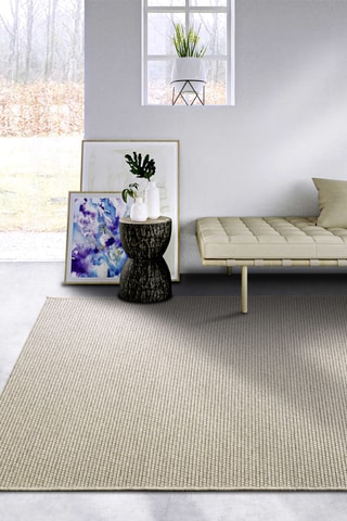 Alfombra de lana - Beige claro