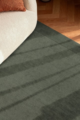 Alfombra de lana - Verde oscuro