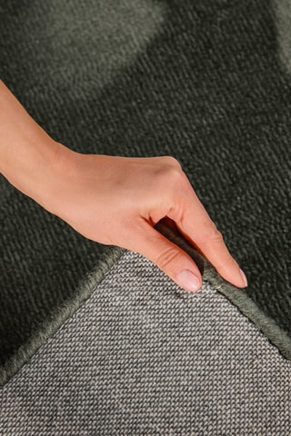 Alfombra de lana - Verde oscuro