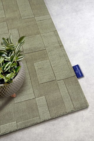 Alfombra de lana - Verde oscuro