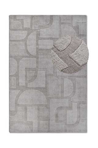 Alfombra de lana - Gris oscuro