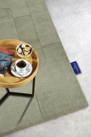 Alfombra de lana - Verde oscuro