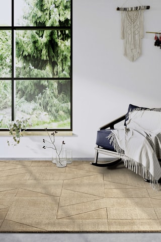 Alfombra de lana - Beige