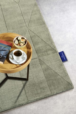 Alfombra de lana - Verde oscuro