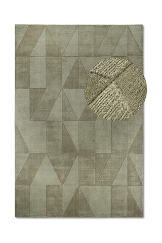 Alfombra de lana - Verde oscuro