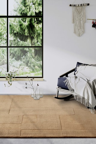 Alfombra de lana - Marrón