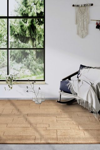 Alfombra de lana - Marrón