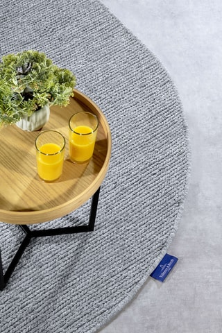 Alfombra de lana - Plateado