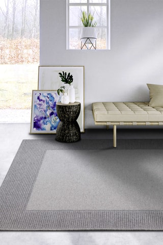 Alfombra de lana - Beige y marrón